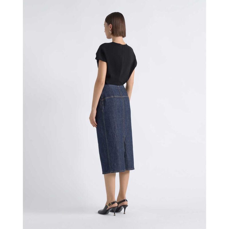 Cue Denim Pencil Skirt image number 1